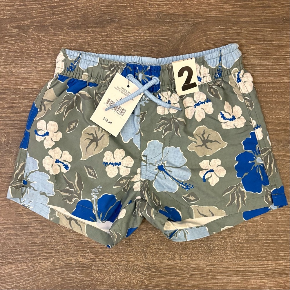 Cotton on Kids Floral Swim Trunks - Size 2T NEW!